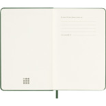 Kalendarz tygodniowy MOLESKINE 2027, 12M, P, 9x14cm, twarda oprawa, myrtle green