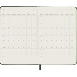 Kalendarz tygodniowy MOLESKINE 2027, 12M, P, 9x14cm, twarda oprawa, myrtle green