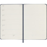 Kalendarz tygodniowy MOLESKINE 2027, 12M, P, 9x14cm, twarda oprawa, sapphire blue