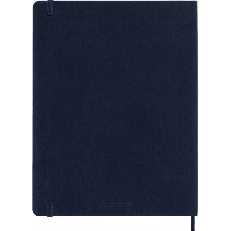 Kalendarz tygodniowy MOLESKINE 2027, 12M, XL, 19x25cm, miękka oprawa, sapphire blue