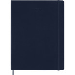 Kalendarz tygodniowy MOLESKINE 2027, 12M, XL, 19x25cm, twarda oprawa, sapphire blue