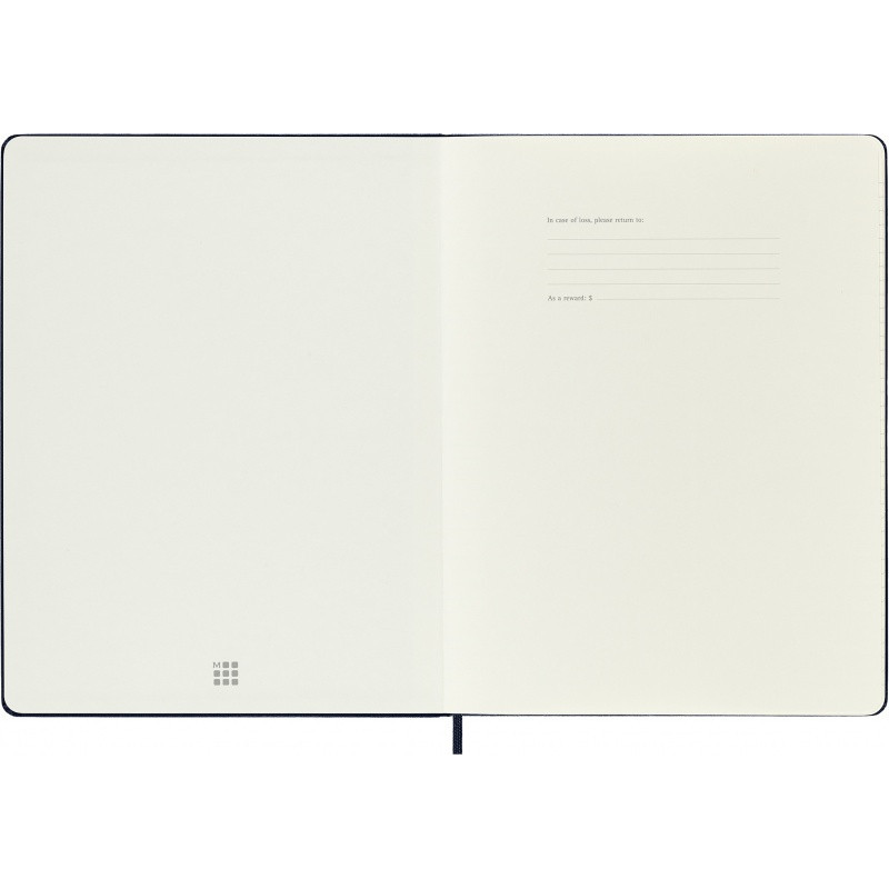 Kalendarz tygodniowy MOLESKINE 2027, 12M, XL, 19x25cm, twarda oprawa, sapphire blue
