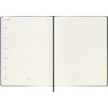Kalendarz tygodniowy MOLESKINE 2027, 12M, XL, 19x25cm, twarda oprawa, sapphire blue