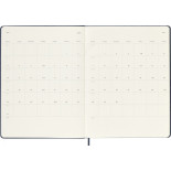 Kalendarz tygodniowy MOLESKINE 2027, 12M, XL, 19x25cm, twarda oprawa, sapphire blue