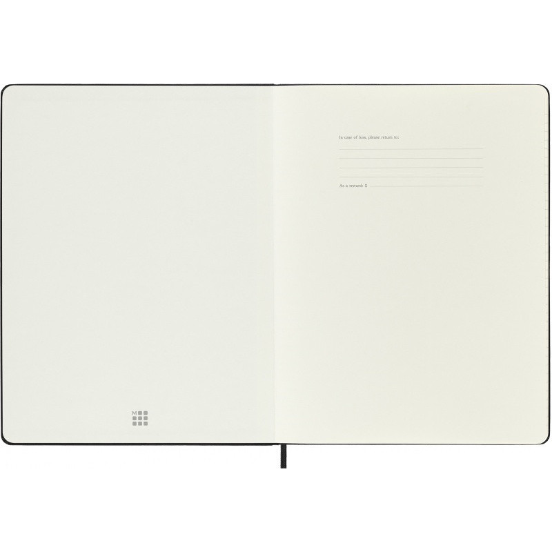 Kalendarz tygodniowy MOLESKINE 2027, 12M, XL, 19x25cm, twarda oprawa, czarny