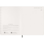 Kalendarz tygodniowy wertykalny MOLESKINE 2027, 13M, XXL, 23,5x28cm, miękka oprawa, czarny