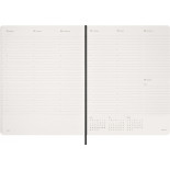 Kalendarz tygodniowy wertykalny MOLESKINE 2027, 13M, XXL, 23,5x28cm, miękka oprawa, czarny