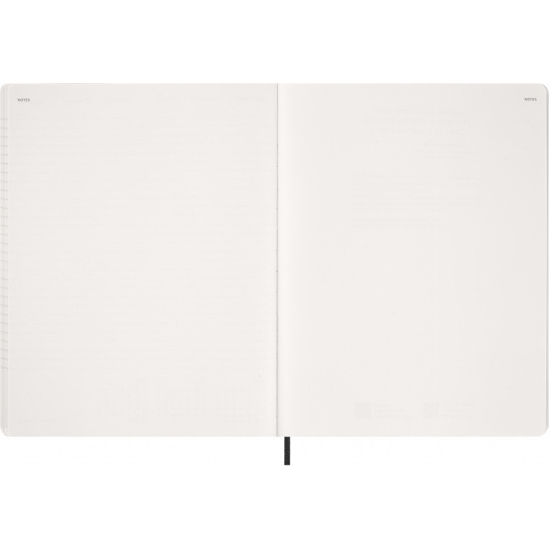Kalendarz tygodniowy wertykalny MOLESKINE 2027, 13M, XXL, 23,5x28cm, miękka oprawa, czarny
