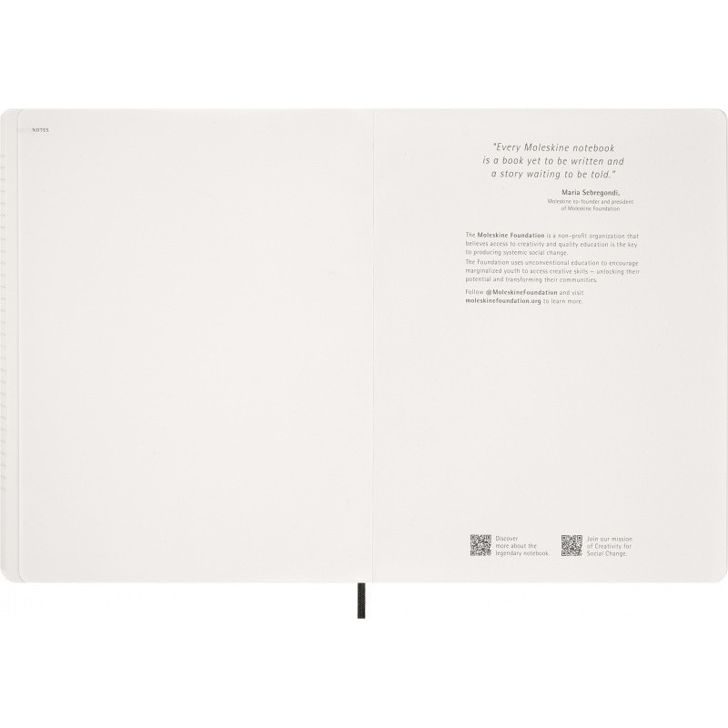 Kalendarz tygodniowy wertykalny MOLESKINE 2027, 13M, XXL, 23,5x28cm, miękka oprawa, czarny