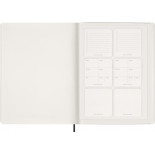 Kalendarz tygodniowy wertykalny MOLESKINE 2027, 13M, XXL, 23,5x28cm, miękka oprawa, czarny