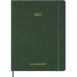 Kalendarz tygodniowy wertykalny MOLESKINE 2027, 13M, XXL, 23,5x38cm, miękka oprawa, myrtle green