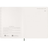 Kalendarz tygodniowy wertykalny MOLESKINE 2027, 13M, XXL, 23,5x38cm, miękka oprawa, myrtle green
