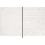 Kalendarz tygodniowy wertykalny MOLESKINE 2027, 13M, XXL, 23,5x38cm, miękka oprawa, myrtle green