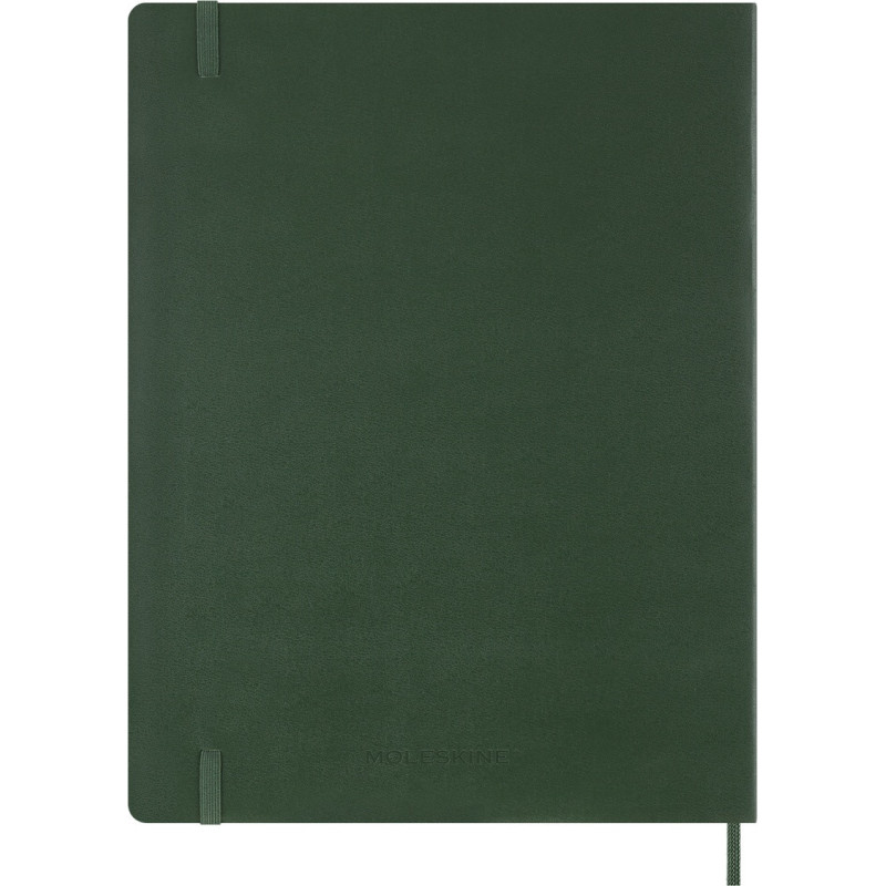 Kalendarz tygodniowy wertykalny MOLESKINE 2027, 13M, XXL, 23,5x38cm, miękka oprawa, myrtle green