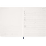 Kalendarz tygodniowy wertykalny MOLESKINE 2027, 13M, XXL, 23,5x28cm, miękka oprawa, sapphire blue