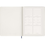 Kalendarz tygodniowy wertykalny MOLESKINE 2027, 13M, XXL, 23,5x28cm, miękka oprawa, sapphire blue