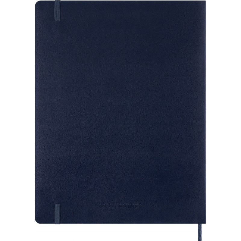 Kalendarz tygodniowy wertykalny MOLESKINE 2027, 13M, XXL, 23,5x28cm, miękka oprawa, sapphire blue