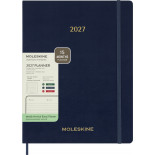 Kalendarz tygodniowy wertykalny MOLESKINE 2027, 13M, XXL, 23,5x28cm, miękka oprawa, sapphire blue