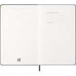 Kalendarz tygodniowy wertykalny MOLESKINE Pro 2027, 12M, L, 13x21cm, twarda oprawa, czarny
