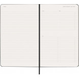 Kalendarz tygodniowy wertykalny MOLESKINE Pro 2027, 12M, L, 13x21cm, twarda oprawa, czarny