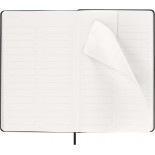 Kalendarz tygodniowy wertykalny MOLESKINE Pro 2027, 12M, L, 13x21cm, twarda oprawa, czarny