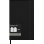 Kalendarz tygodniowy wertykalny MOLESKINE Pro 2027, 12M, L, 13x21cm, twarda oprawa, czarny