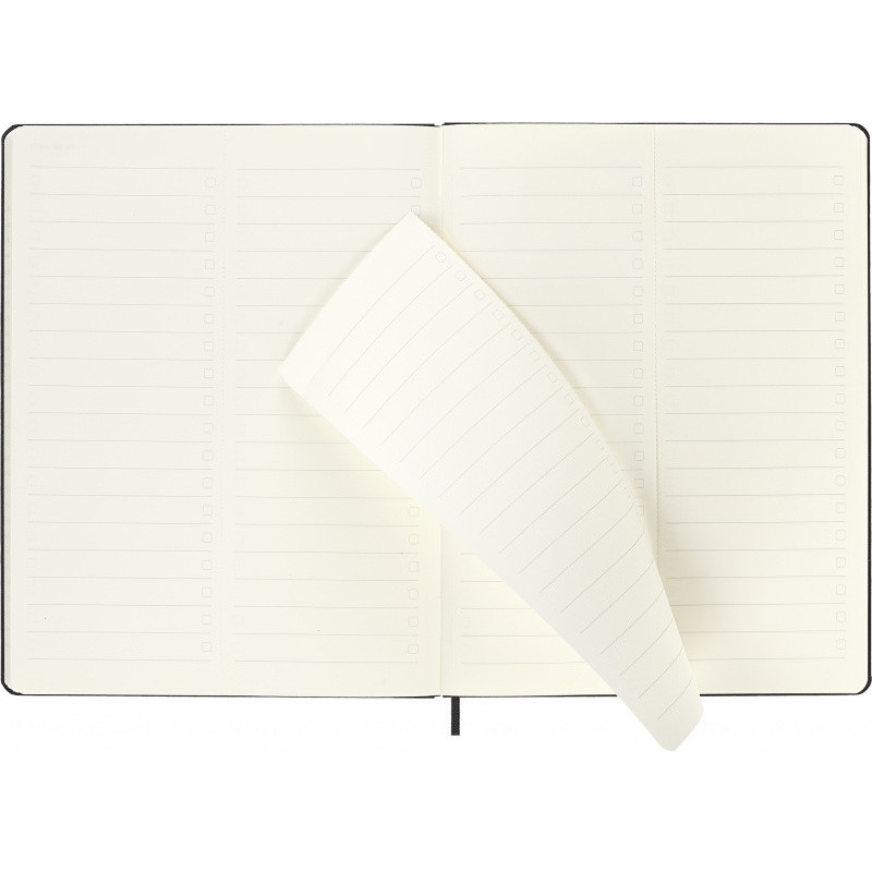 Kalendarz tygodniowy wertykalny MOLESKINE Pro 2027, 12M, XL, 19x25cm, twarda oprawa, czarny