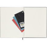 Kalendarz tygodniowy wertykalny MOLESKINE Pro 2027, 12M, XL, 19x25cm, twarda oprawa, czarny
