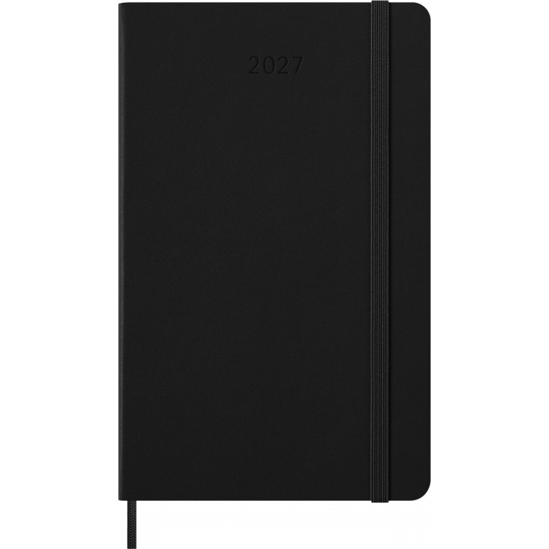 Kalendarz tygodniowy MOLESKINE Smart 2027, 12M, L, 13x21cm, twarda oprawa, czarny