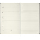 Kalendarz tygodniowy MOLESKINE Smart 2027, 12M, L, 13x21cm, twarda oprawa, czarny