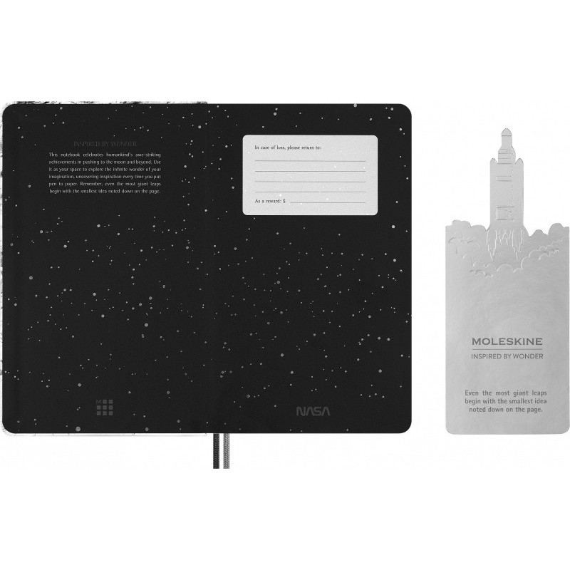Notes MOLESKINE NASA, L, w linie, box