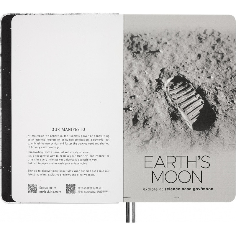 Notes MOLESKINE NASA, L, w linie, box