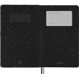 Zestaw MOLESKINE NASA: 2 przypinki + 1 notes L w linie + 4 ołówki