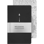 Zestaw 2 zeszytów MOLESKINE Cahier NASA, L, gładkie