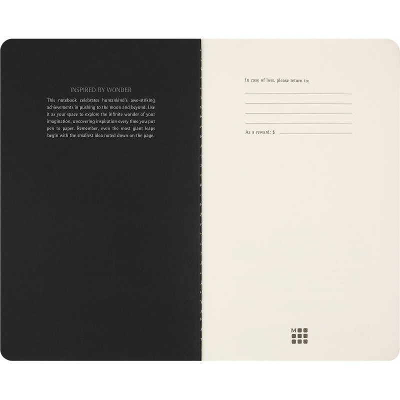 Zestaw 2 zeszytów MOLESKINE Cahier NASA, L, gładkie