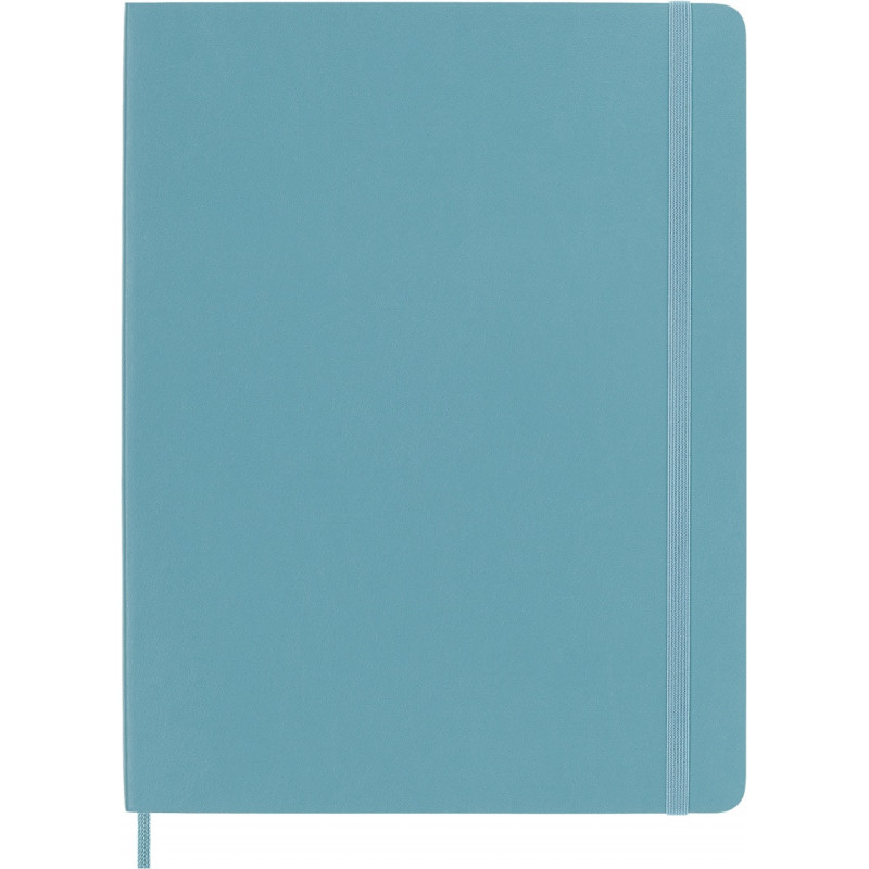 Notatnik MOLESKINE, XL ekstra duży, gładki, miękka okładka, turkusowy