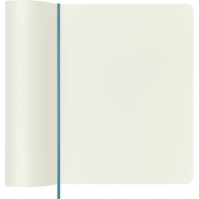 Notatnik MOLESKINE, XL ekstra duży, gładki, miękka okładka, turkusowy