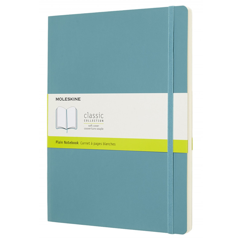 Notatnik MOLESKINE, XL ekstra duży, gładki, miękka okładka, turkusowy