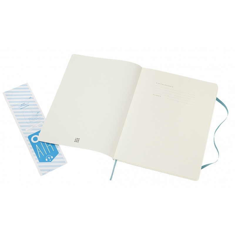 Notatnik MOLESKINE, XL ekstra duży, gładki, miękka okładka, turkusowy