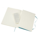 Notatnik MOLESKINE, XL ekstra duży, gładki, miękka okładka, turkusowy