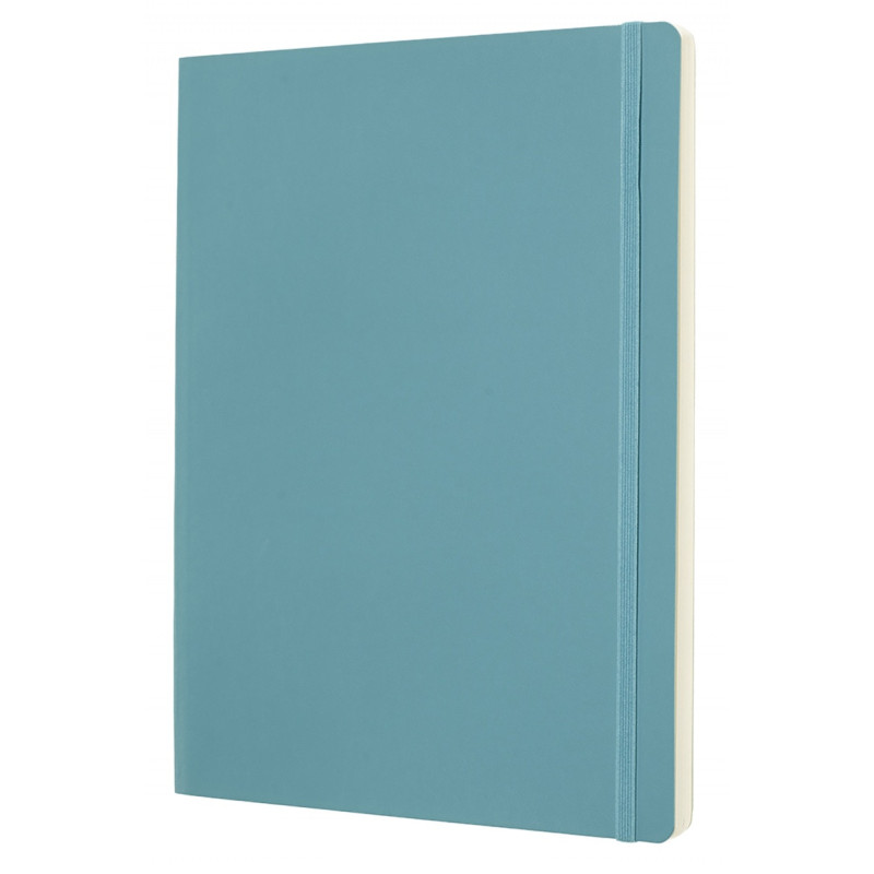 Notatnik MOLESKINE, XL ekstra duży, gładki, miękka okładka, turkusowy