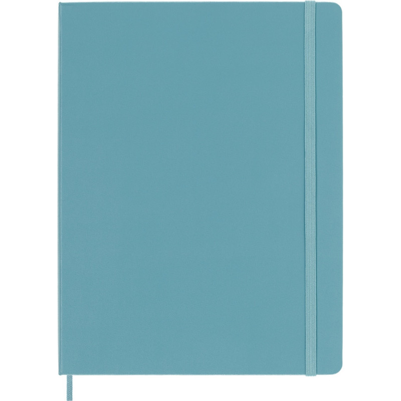 Notatnik MOLESKINE, XL ekstra duży, gładki, twarda okładka, turkusowy