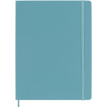 Notatnik MOLESKINE, XL ekstra duży, gładki, twarda okładka, turkusowy