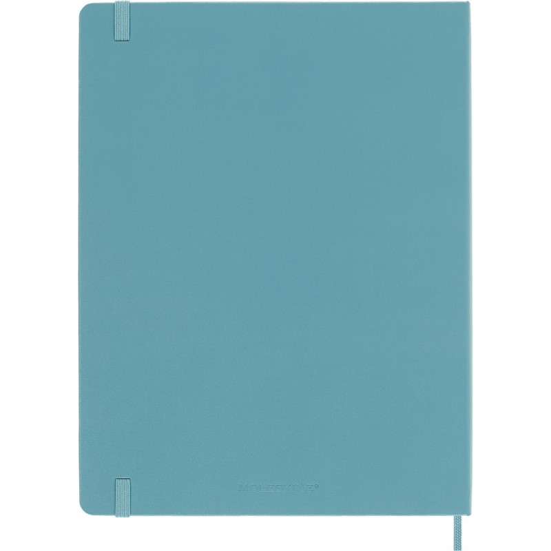 Notatnik MOLESKINE, XL ekstra duży, gładki, twarda okładka, turkusowy