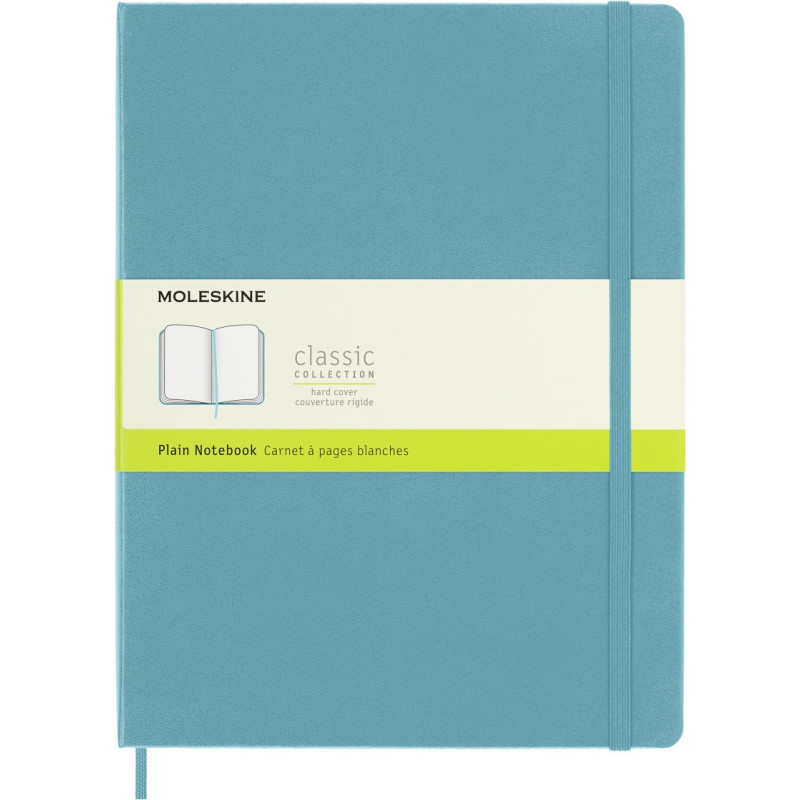 Notatnik MOLESKINE, XL ekstra duży, gładki, twarda okładka, turkusowy
