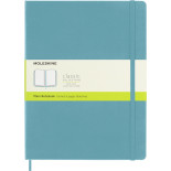 Notatnik MOLESKINE, XL ekstra duży, gładki, twarda okładka, turkusowy