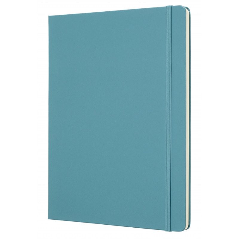 Notatnik MOLESKINE, XL ekstra duży, gładki, twarda okładka, turkusowy