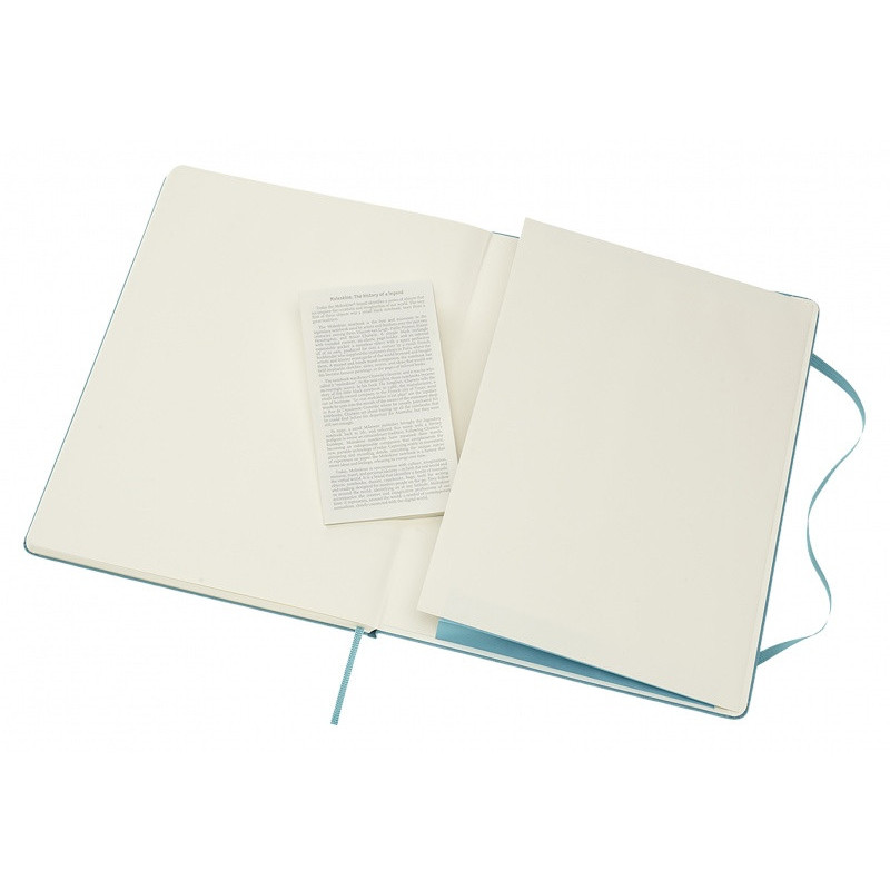 Notatnik MOLESKINE, XL ekstra duży, gładki, twarda okładka, turkusowy