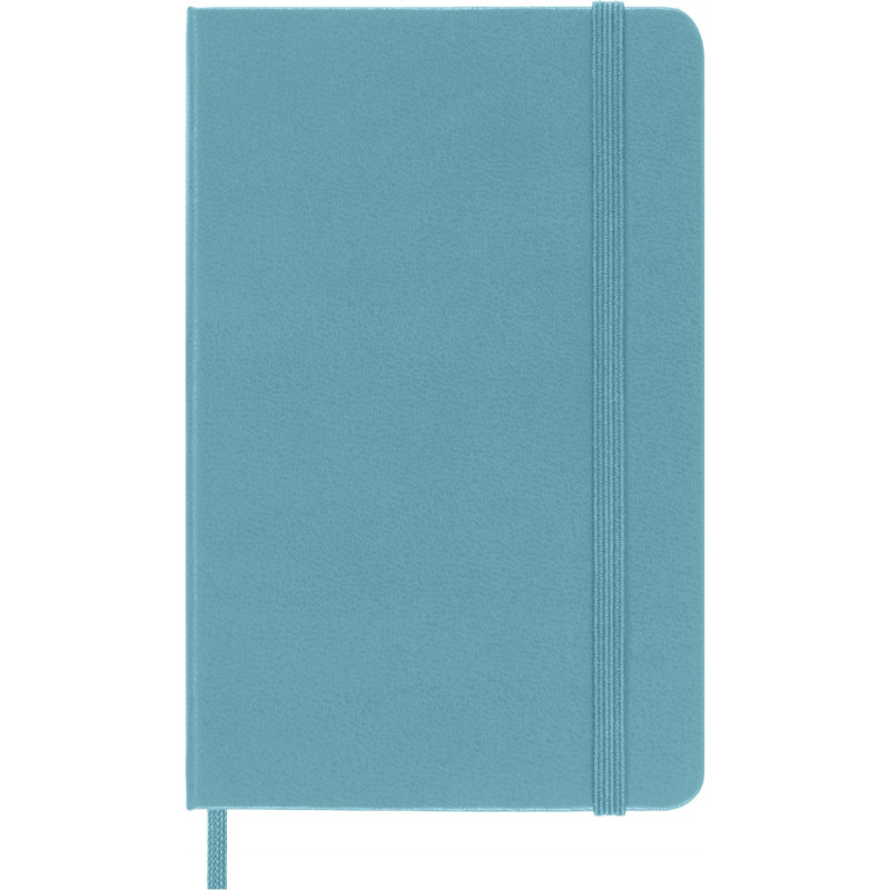 Notatnik MOLESKINE kieszonkowy, gładki, twarda okładka, turkusowy