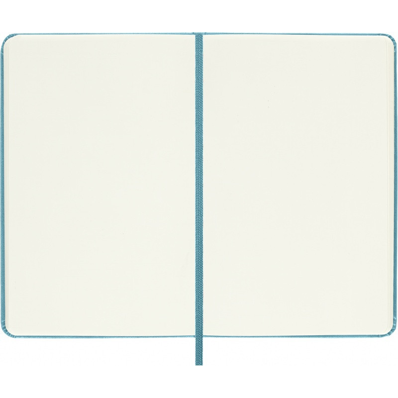 Notatnik MOLESKINE kieszonkowy, gładki, twarda okładka, turkusowy